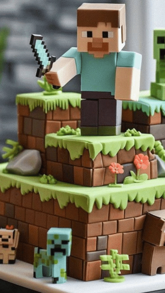 Minecraft Cake Designs