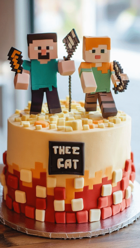 Minecraft cake designs