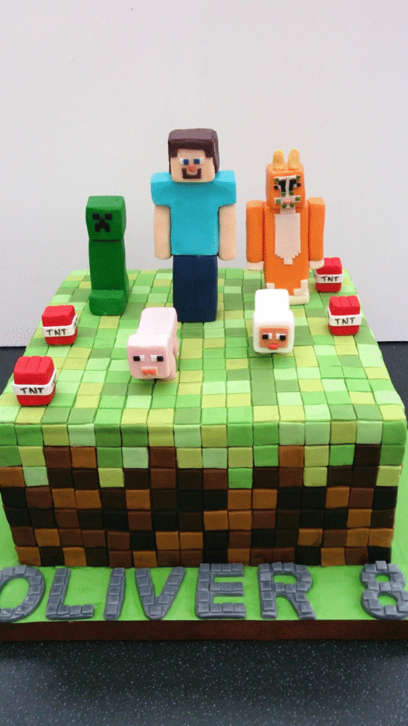 Minecraft cake designs