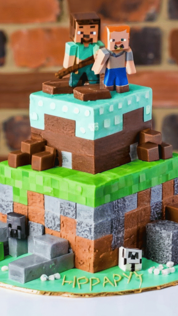 Minecraft cake designs