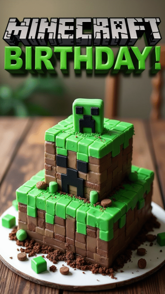 Minecraft cake designs