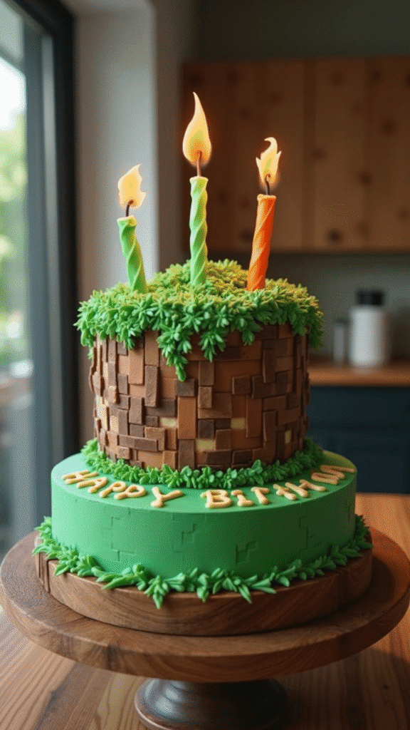 Minecraft cake designs