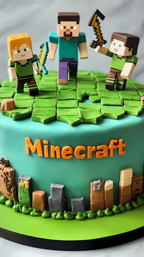 Minecraft cake designs