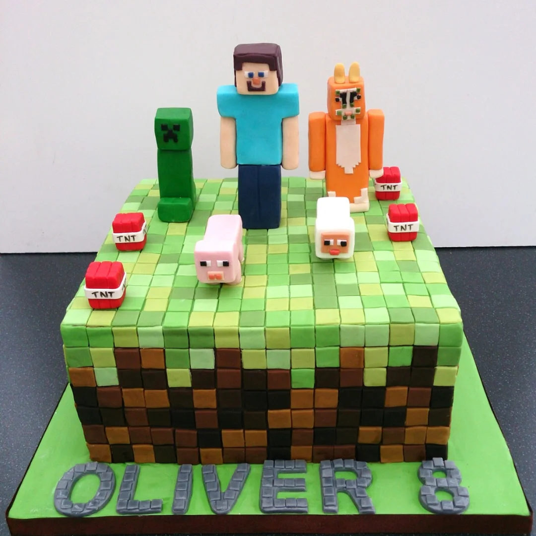 Minecraft cake designs